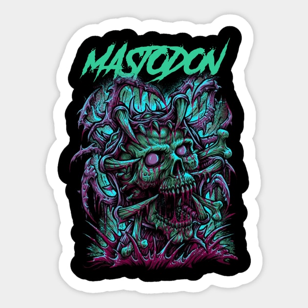 MASTODON BAND Sticker by Angelic Cyberpunk